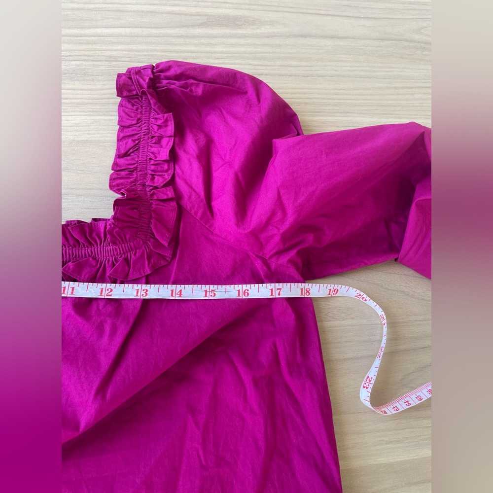 J. Crew Fuchsia Ruffle Blouse - Picture 5 of 10